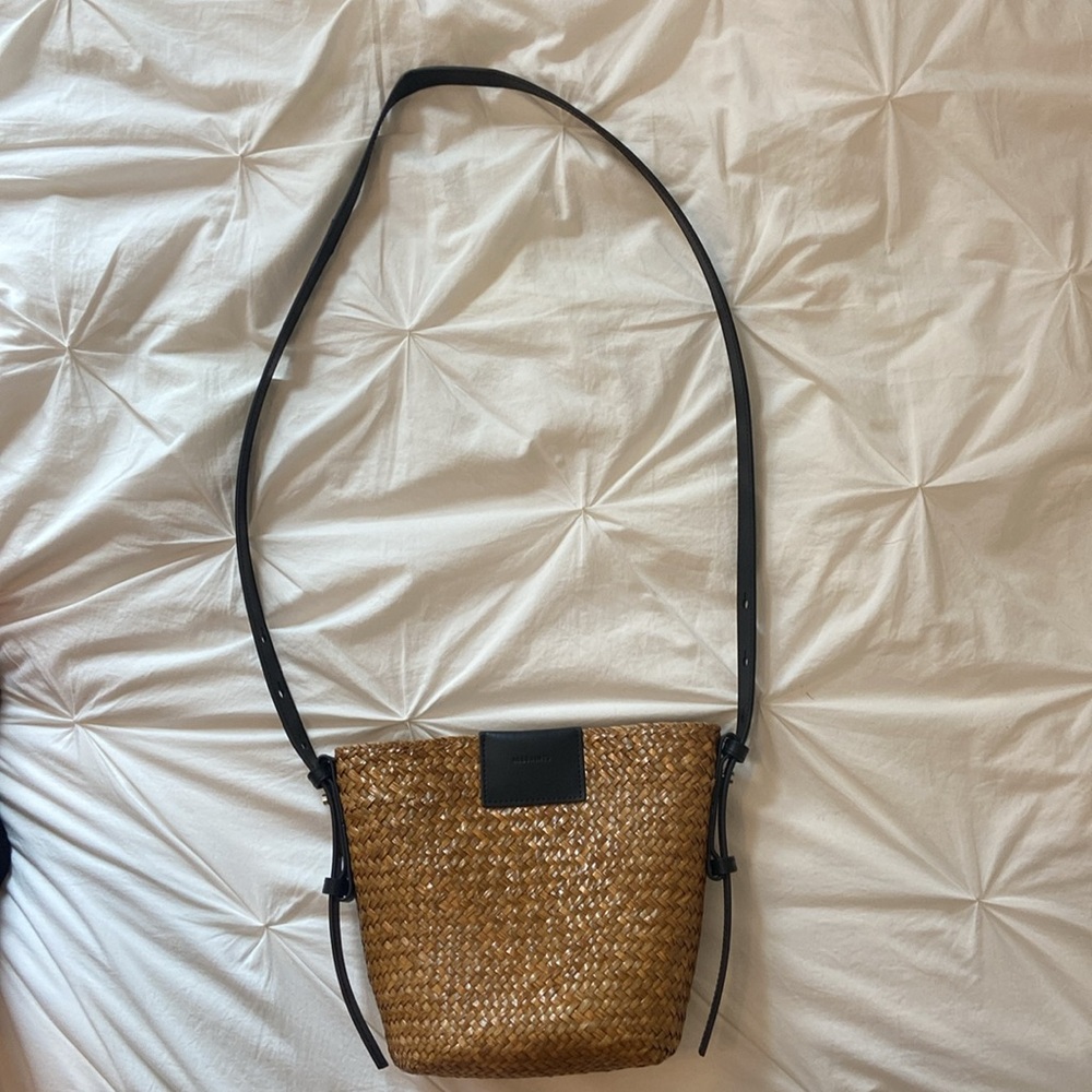AllSaints Ebro Straw Crossbody - brand new